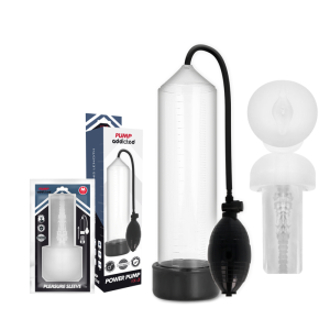 Pump Addicted Penispomp RX3 Transparant met Masturbatorhoes Pump Addicted Penispomp RX3 Transparant met Masturbatorhoes - Afbeelding 2