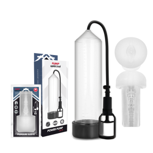 Pump Addicted RX7 Penispomp met Masturbator transparant Pump Addicted RX7 Penispomp met Masturbator transparant - Afbeelding 2