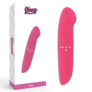 Glossy Phil Vibrator Rosa – Mini-vibrator voor onderweg Glossy Phil Vibrator Rosa – Mini-vibrator voor onderweg - Afbeelding 1