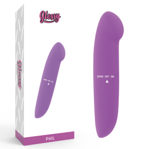 Glossy Phil Vibrator Lila – Minivibrator voor onderweg Glossy Phil Vibrator Lila – Minivibrator voor onderweg - Afbeelding 1