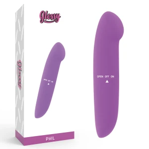 Glossy Phil Vibrator Lila – Minivibrator für unterwegs