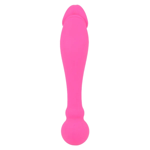 Intense siliconen dildo Rick Dual roze 18 cm