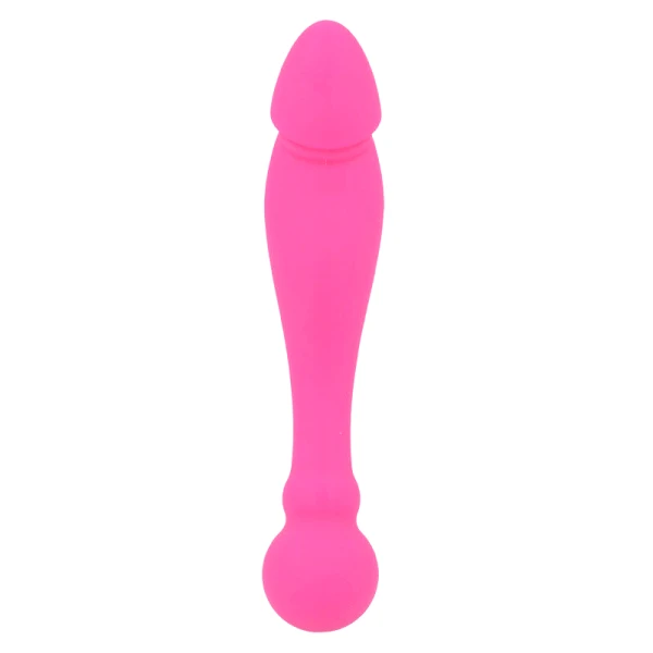 Intense siliconen dildo Rick Dual roze 18 cm