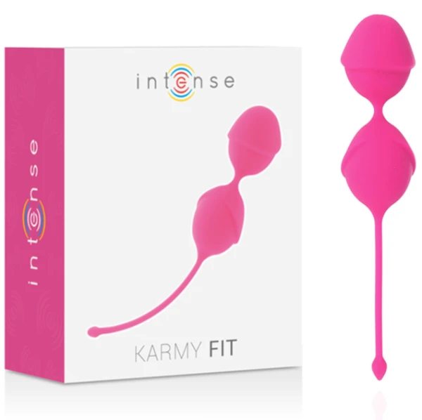 Intense Karmy FIT Kegel liefdesbollen van siliconen Fuchsia