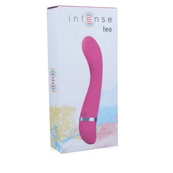Intense Leo Vibrator met 30 standen en clitorisstimulatie, roze siliconen