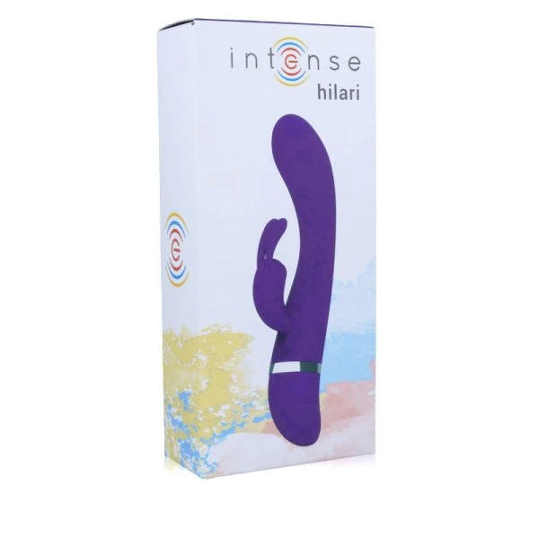 Intense Hilari Rabbit-Vibrator met Clitorisstimulator, 30 standen, siliconen paars Intense Hilari Rabbit-Vibrator met Clitorisstimulator, 30 standen, siliconen paars