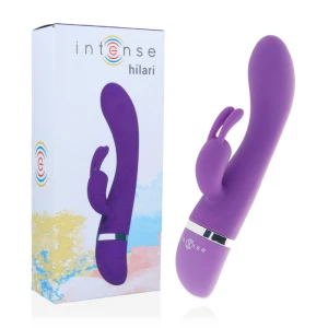 Intense Hilari Rabbit-Vibrator met Clitorisstimulator, 30 standen, siliconen paars
