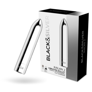 Black&silver Kailan 2 Zilveren Vibrator met Magnetische Bal Black&silver Kailan 2 Zilveren Vibrator met Magnetische Bal - Afbeelding 2