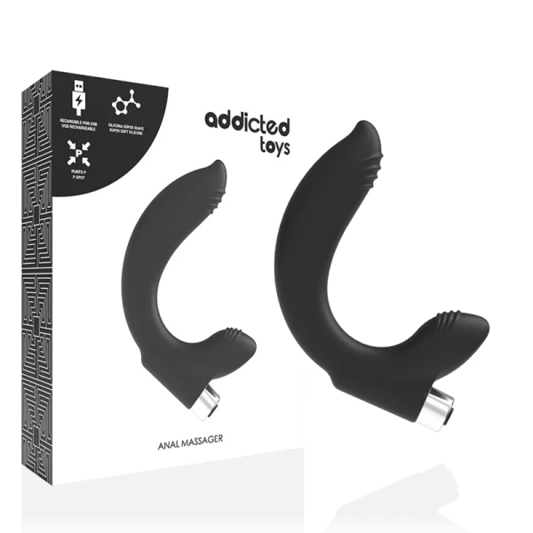 img_144876_50d9f2487fb0a4378aa87a586dcf9294_1.png Addicted Toys Prostatische Vibrator Model 7 oplaadbaar zwart