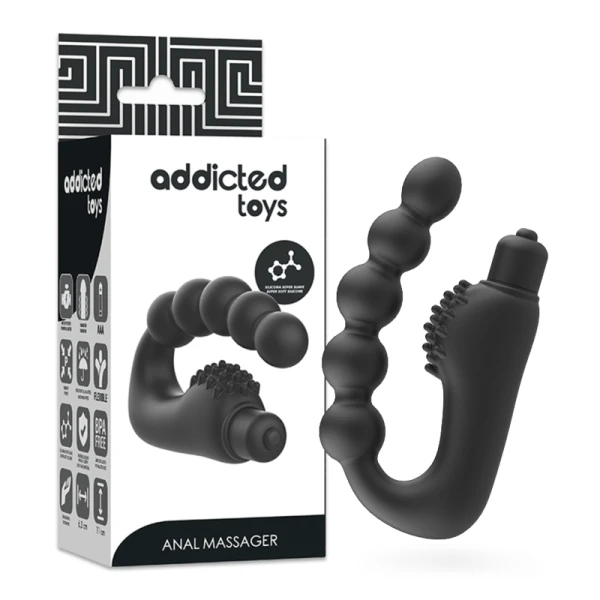 Addicted Toys Analvibrator Prostatik met trilling, flexibel en waterdicht