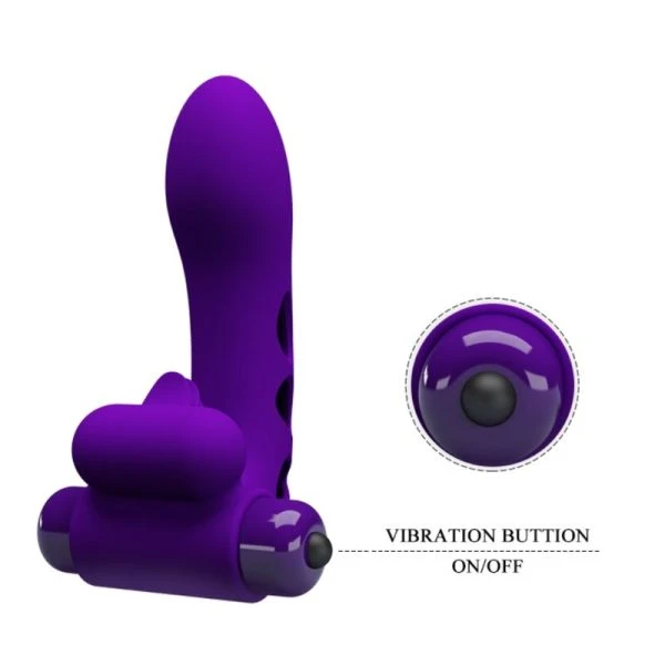 Pretty Love Orlando Purple Vibrator Vingerhoes, Paars
