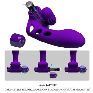 Pretty Love Orlando Purple Vibrator Vingerhoes, Paars Pretty Love Orlando Purple Vibrator Vingerhoes, Paars - Afbeelding 7