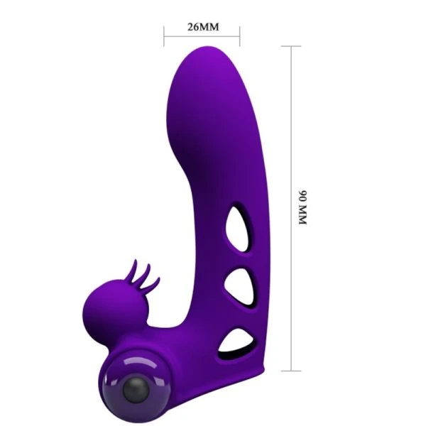 Pretty Love Orlando Purple Vibrator Vingerhoes, Paars
