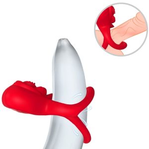 Armony Ringvibrator Hart Rood met 9 Trillingsstanden Armony Ringvibrator Hart Rood met 9 Trillingsstanden - Afbeelding 2