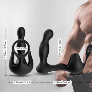 Armony Surround Vibrator Anale stimulator met testikelring en afstandsbediening Zwart Armony Surround Vibrator Anale stimulator met testikelring en afstandsbediening Zwart - Afbeelding 2