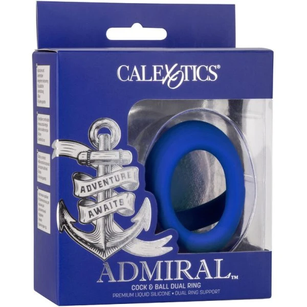 Calexotics Admiral Cock Ball Dual Ring Penisring van siliconen