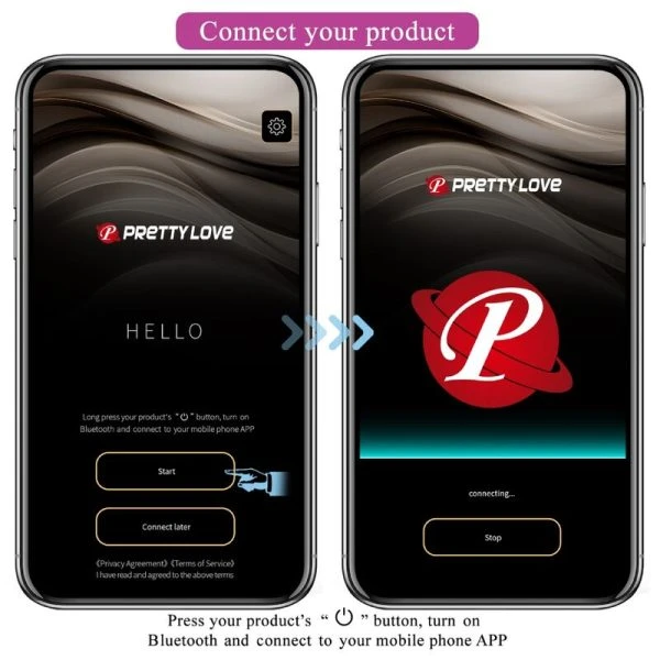 Pretty Love App-gestuurde Anaalplug Jefferson met E-Stim Paars