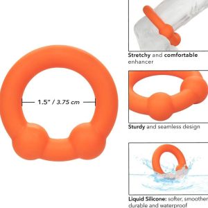 Calexotics Alpha Dual Ball Ring Penisring van siliconen oranje Calexotics Alpha Dual Ball Ring Penisring van siliconen oranje - Afbeelding 7