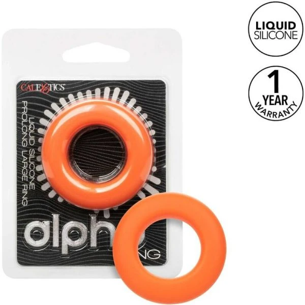 Calexotics Alpha Prolong Penisring grote ring oranje