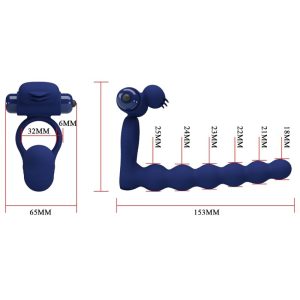 Pretty Love Vibratiering met Penisring en tien Vibratiefuncties Blauw Pretty Love Vibratiering met Penisring en tien Vibratiefuncties Blauw - Afbeelding 7