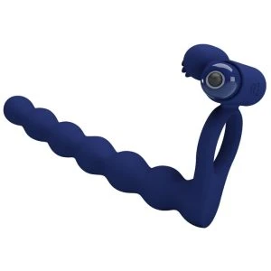 Pretty Love Vibratiering met Penisring en tien Vibratiefuncties Blauw