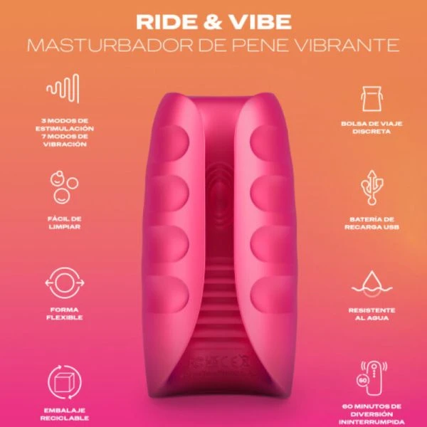 Durex Ride & Vibe Masturbator met 7 vibratie-instellingen