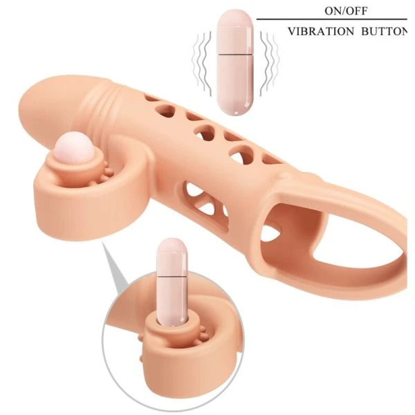 Romance Natürliche Verlängerte Hülse mit Vibration