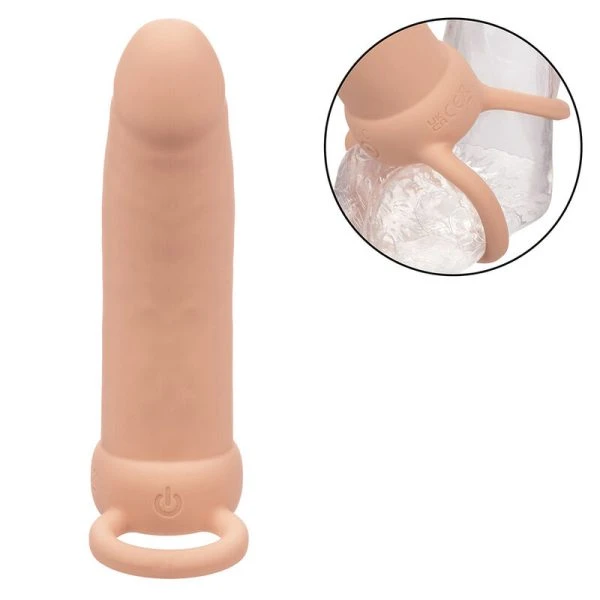 Calexotics Maxx Thick Dual Penetrator Dildo mit Vibration, 12,75 cm Umfang Calexotics Maxx Thick Dual Penetrator Dildo mit Vibration, 12,75 cm Umfang