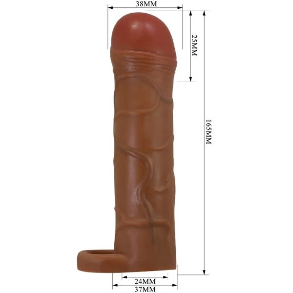 Pretty Love Penis Sleeve met Verlenging Mulatte