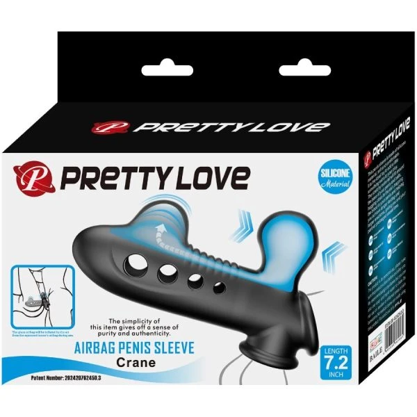 Pretty Love Penishuls met opblaasbare airbag siliconen
