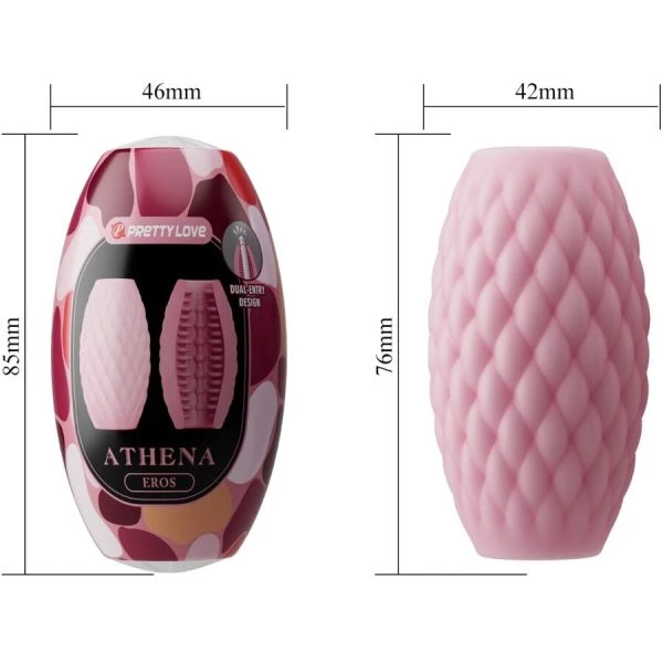 Pretty Love Athena Eros Masturbator van siliconen, roze