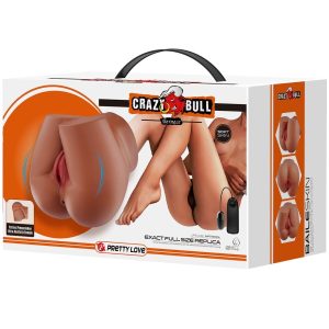 Crazy Bull Masturbator met realistische vagina en anus, vibratie Crazy Bull Masturbator met realistische vagina en anus, vibratie - Afbeelding 12