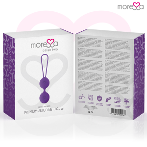 Moressa Osian TWO liefdeskogels van siliconen paars Moressa Osian TWO liefdeskogels van siliconen paars - Afbeelding 7