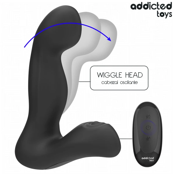 Addicted Toys Oscillerende Prostaatmassageapparaat met Pulsatiemodus en Afstandsbediening