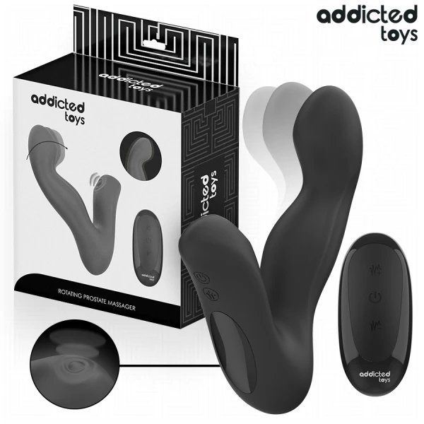 Addicted Toys Oscillerende Prostaatmassageapparaat met Pulsatiemodus en Afstandsbediening