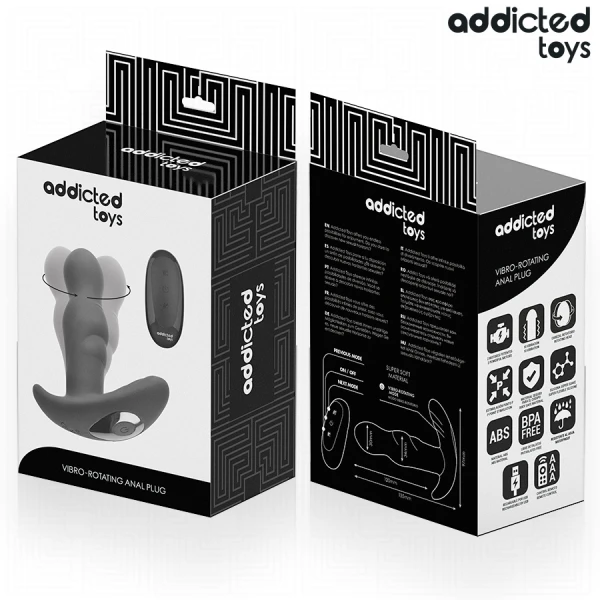 Addicted Toys Roterende Anale Vibrator met Afstandsbediening Addicted Toys Roterende Anale Vibrator met Afstandsbediening