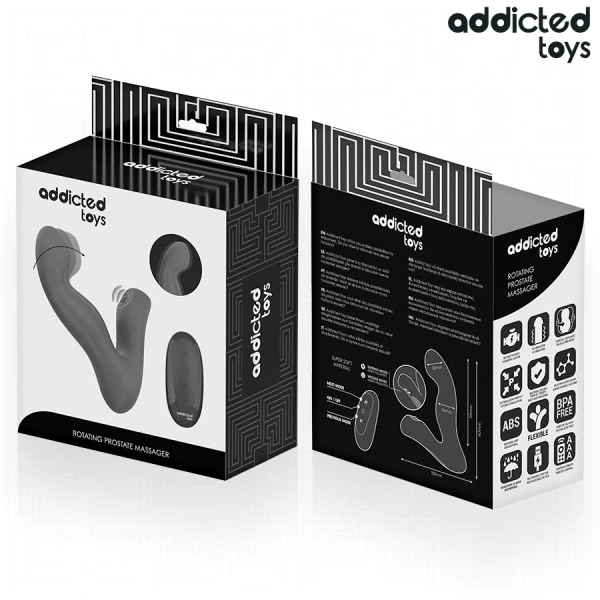 Addicted Toys Oscillerende Prostaatmassageapparaat met Pulsatiemodus en Afstandsbediening