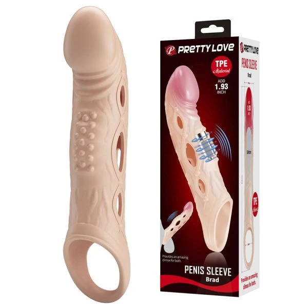 Pretty Love Brad Vibrerende Penishuls met uitneembare vibrator
