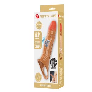 Pretty Love vibrating penis sleeve with ball strap, 16 cm Pretty Love vibrating penis sleeve with ball strap, 16 cm - Image 9