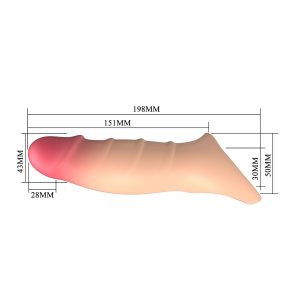 Pretty Love Darnell Realistic Effect Penis Cover met aderstructuur Pretty Love Darnell Realistic Effect Penis Cover met aderstructuur - Afbeelding 10