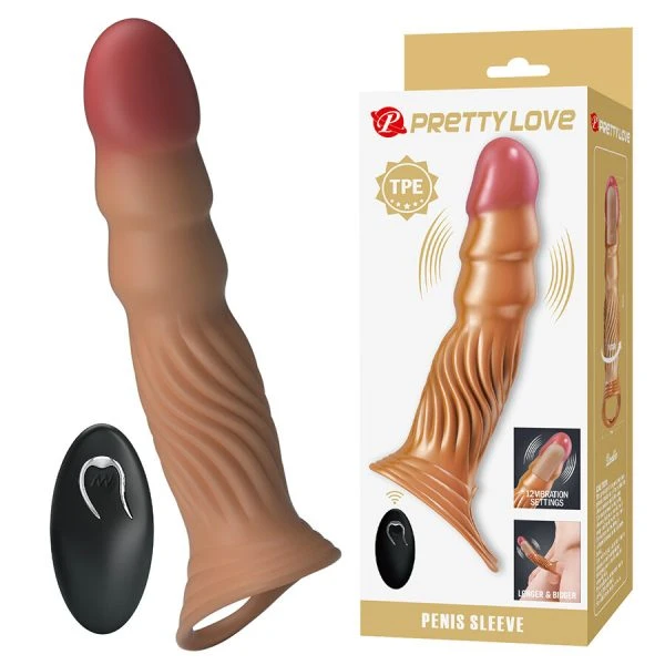 Pretty Love Vibrerende Penishuls met Afstandsbediening en Balring
