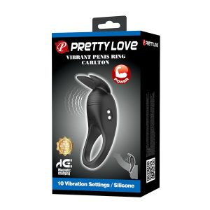 Pretty Love Penisring Carlton met clitorisstimulator en vibratie Pretty Love Penisring Carlton met clitorisstimulator en vibratie - Afbeelding 9