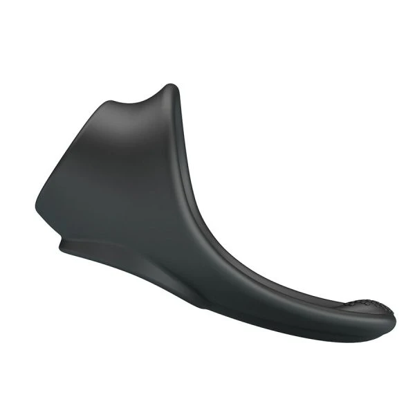 Crazy Bull Zadok Ergonomische Penisring met Perineumstimulator, Silicone, Zwart