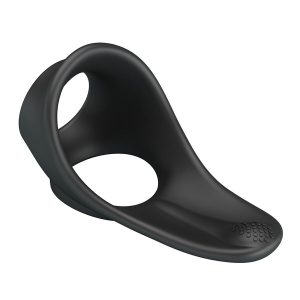 Crazy Bull Zadok Ergonomische Penisring met Perineumstimulator, Silicone, Zwart Crazy Bull Zadok Ergonomische Penisring met Perineumstimulator, Silicone, Zwart - Afbeelding 1