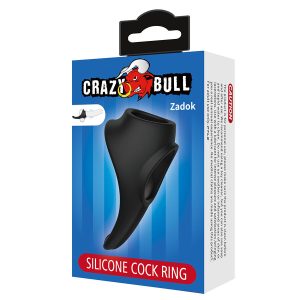 Crazy Bull Zadok Ergonomische Penisring met Perineumstimulator, Silicone, Zwart Crazy Bull Zadok Ergonomische Penisring met Perineumstimulator, Silicone, Zwart - Afbeelding 8