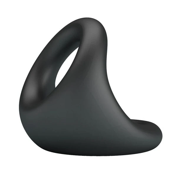 Crazy Bull Nestor ergonomische penis- en teelbalring van siliconen, zwart Crazy Bull Nestor ergonomische penis- en teelbalring van siliconen, zwart