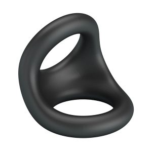 Crazy Bull Nestor ergonomische penis- en teelbalring van siliconen, zwart Crazy Bull Nestor ergonomische penis- en teelbalring van siliconen, zwart - Afbeelding 1