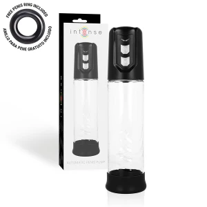Intense Automatische Penispumpe mit Vakuum, 17 cm einführbare Länge