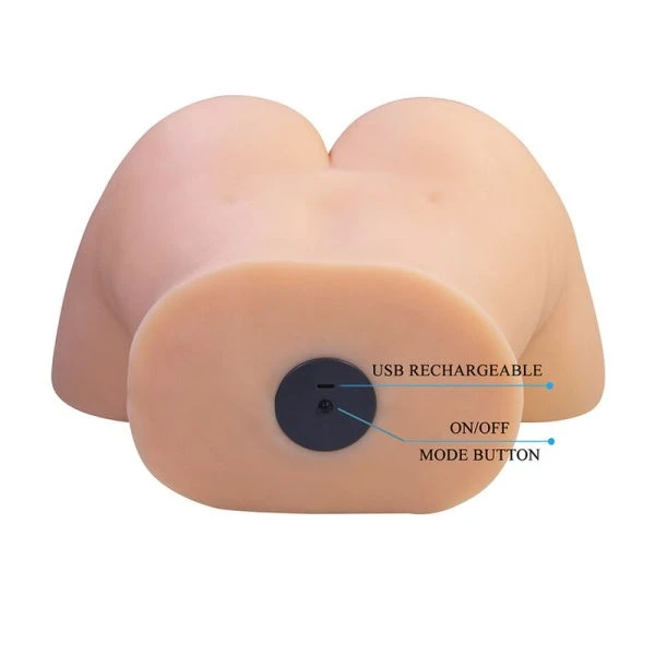 Crazy Bull Liora XXL Masturbator met dubbele toegang en vibratie Crazy Bull Liora XXL Masturbator met dubbele toegang en vibratie