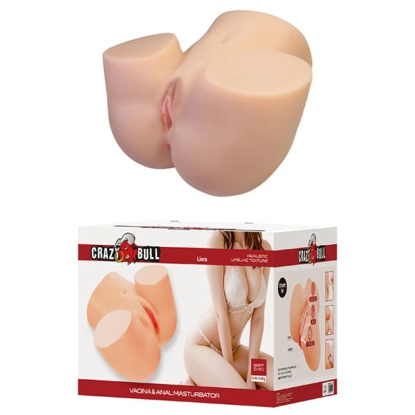 Crazy Bull Liora XXL Masturbator met dubbele toegang en vibratie Crazy Bull Liora XXL Masturbator met dubbele toegang en vibratie